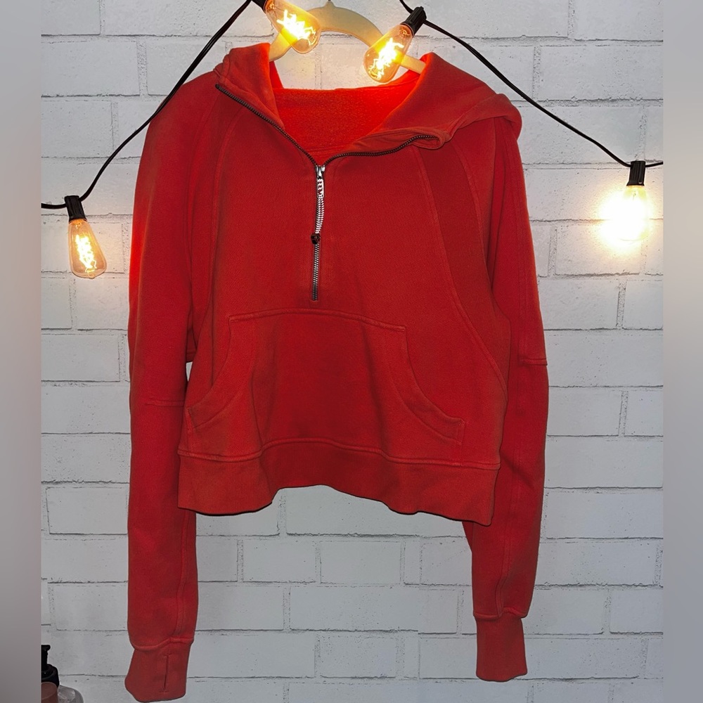 Coral Lululemon Scuba Pullover